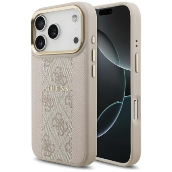 Guess 4G Stripe MagSafe vāciņš iPhone 17 Pro — rozā | Phone Case Cover