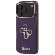 Чехол Guess IML 4G Script Metal для iPhone 17 Pro / 18 Pro, бордовый