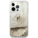 Guess 4G Big Liquid Glitter vāciņš Apple iPhone 13 Pro Max - Zelta