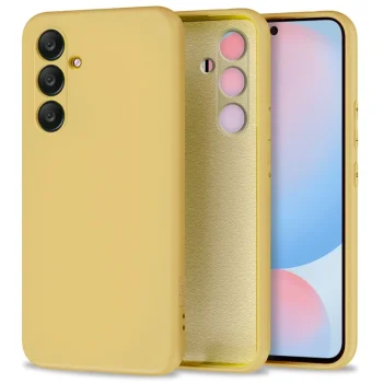 Tech-Protect Icon silikona vāciņš Samsung Galaxy S24 FE dzeltenā krāsā