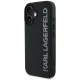 Чехол Karl Lagerfeld HC 3D Rubber Elongated Glitter для iPhone 16, черный