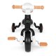 ECOTOYS 3-in-1 Toddler Balance Bike with Pedals and Training Wheels, Black