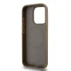 Чехол DKNY Leather Pattern Metal Logo MagSafe для iPhone 14 Pro Max, коричневый