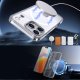 Hybrid Armor X iPhone 17 Pro vāciņš ar statīvu un MagSafe, caurspīdīgs