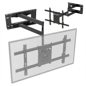 Maclean MC-985 TV Wall Mount, 37-80", 45kg, VESA 600x400, Black
