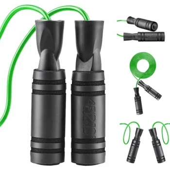Boxing Jump Rope 4FIZJO BASIC with Bearings, 280 cm, Green