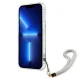 Guess iPhone 13 vāciņš Flower Strap Zaļš