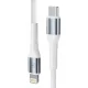 3mk Hyper Cable N-SERIES USB-C uz Lightning kabelis 50cm 27W, balts
