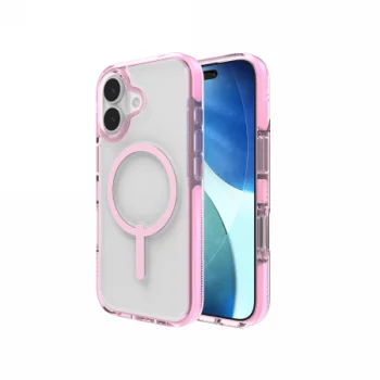 ZAGG Santa Cruz Snap MagSafe maciņš iPhone 17 – caurspīdīgi rozā | Phone Case Cover