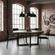 Velūra krēslu komplekts 4 gab. ModernHome ēdamistabai un viesistabai, melns
