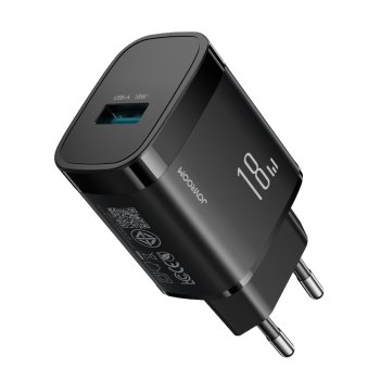 USB sienas lādētājs Joyroom JR-TF4 18W Melns