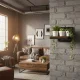 Настенная полка для цветов ModernHome, подвесная подставка в стиле...