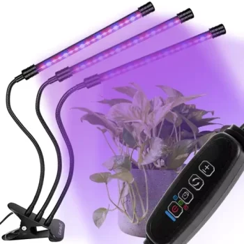 Gardlov 3-Panel LED Grow Light with Timer & Remote 19242