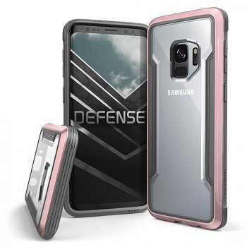 Samsung Galaxy S9 (G960F/DS) Case X-DORIA Defense Shield Cover, Pink | Telefona Vāciņš Maciņš Apvalks Bamperis