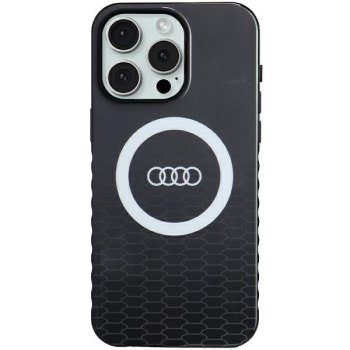 Audi iPhone 15 Pro Max vāciņš IML Big Logo MagSafe, melns