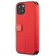Ferrari iPhone 13 mini чехол-книжка On Track Carbon Stripe, красный
