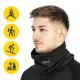 Termo kakla sildītājs unisex 4FIZJO, melns