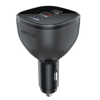 Acefast B14 Car Charger 165W 2x USB-C / 1x USB-A - Black