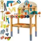 Kruzzel Kids Wooden Workbench with Tools Playset 26546