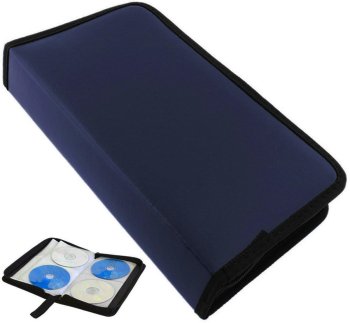 Футляр для дисков 80 cd/dvd синий