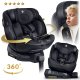 Nukido Aero Line Grozāms Bērnu Autokrēsliņš Melns 0-36 kg ISOFIX