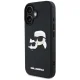 Чехол Karl Lagerfeld 3D Rubber Double Heads для Apple iPhone 16, Черный