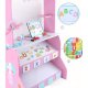 Kids Wooden Market Stall Store Pretend Play Toy, Pink