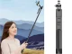 Selfiju nūja ar statīvu un Bluetooth pulti, 178 cm, melna