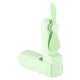 Foldable Mini USB Fan with Powerbank Function, Green