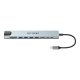Док-станция Blitzwolf BW-TH5 10in1 USB-C, серебристая