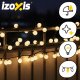 Izoxis 26264 LED Ball String Lights 300 LEDs 30m for Outdoor Use, Warm White
