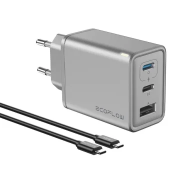 Сетевое зарядное устройство GaN EcoFlow RAPID 65W 3 порта