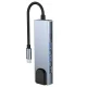 USB-C Hub Tech-Protect V3 5in1, HDMI, RJ45, USB 3.0, Gray