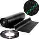Plonos dārza agrotekstils 1.6 x 100 m, 90 g/m² + 100 tapas, melns