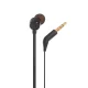 JBL Tune 110 Wired Earphones with Microphone, Black | Vadu Austiņas ar Mikrofonu