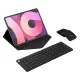 Bezvadu Saliekama Klaviatūra Tastatūras Delux KF10 + Ergonomiska Datorpele MF10PR | Set Wireless Foldable Keyboard +...
