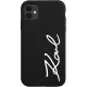 Чехол Karl Lagerfeld для iPhone 11 / XR Silicone Signature, черный