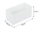 Veļas un krūšturu organizators atvilktnei, 28x14x13 cm, balts