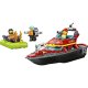 Конструктор Lego City 60373 Fire Rescue Boat пожарная лодка