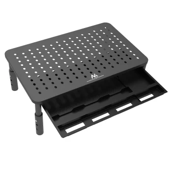 Maclean MC-946 Monitora un klēpjdatora paliktnis ar atvilktni, 13-32", Melns