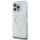 Чехол Guess для iPhone 16 Pro Max IML Glitter Circle MagSafe, прозрачный
