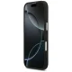 Guess MagSafe vāciņš iPhone 17 ar graudainu tekstūru un trīsstūra logotipu – melns | Phone Case Cover