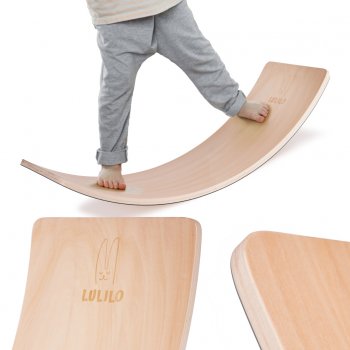 Koka Līdzsvara Dēlis Plāksne Vingrošana Fitness ar Filcu, līdz 200 kg | Wooden Balance Board Exercises Fitness Felt
