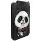 Nimmy New Big-Eye Cute Pets 2.0 Panda magnētiskais maciņš ar statīvu, melns