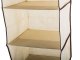 Hanging Closet Organizer with 5 Shelves 100cm Beige