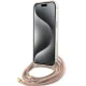 Apple iPhone 15 Pro Max 6.7\'\' Guess Crossbody Cord 4G Print Case Cover, Pink | Чехол Кейс Бампер...