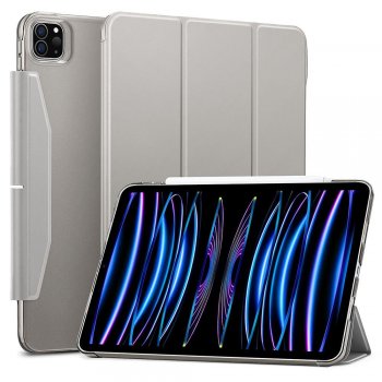 Apple Pad Pro 11.0" (2018) ESR Ascend Trifold Tablet Cover Case with Multi-angle Stand, Gray | Planšetes Vāciņš...
