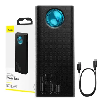 Внешний аккумулятор Baseus Amblight 30000mAh 65W, черный