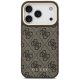 Guess 4G vāciņš ar MagSafe maku priekš iPhone 17 Pro – brūns | Phone Case Cover