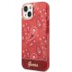 Guess iPhone 14 Plus vāciņš Bandana Paisley sarkans